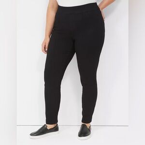 Lane Bryant Flex Magic Waistband Signature Fit High Rise Jegging‎ Black Plus  28